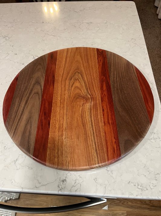 12” Exotic Woods Lazy Susan